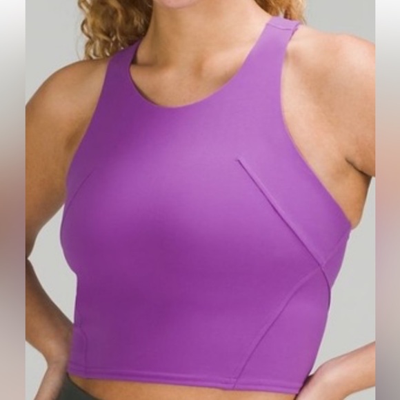 LULULEMON INVIGORATE TRAIN TANK SIZE 4 PURPLE COLOR NWT - Picture 3 of 6